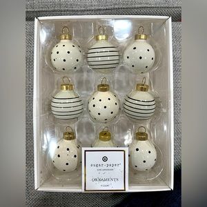 Sugar Paper LA x Target black and white ornaments